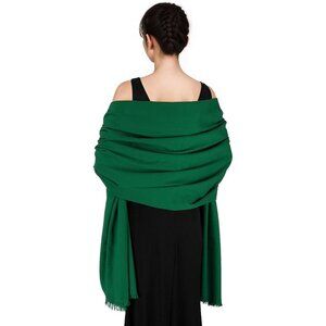 🆕 Women Green Wedding Evening Dress Pashmina Shawl Winter Foulard Femme Wraps